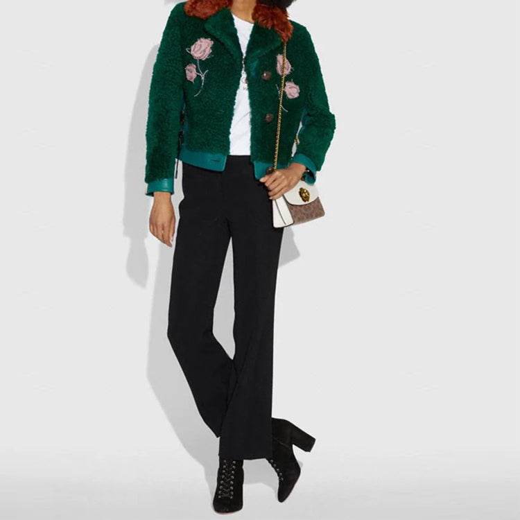 Сумка женская Coach Parker 18 Camellia Chain Coated Canvas - Boxette Shop