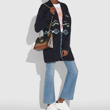 Сумка женская Coach Parker 26 Camellia Printed Rivet Trim - Boxette Shop