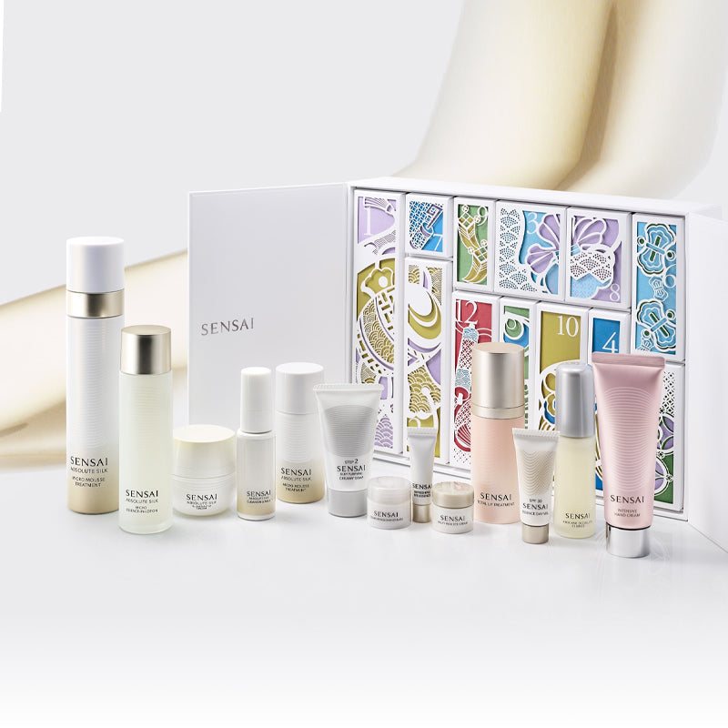 Подарочный набор sensai 2025 christmas collection countdown calendar gift set soothing moisturising thirteen piece set