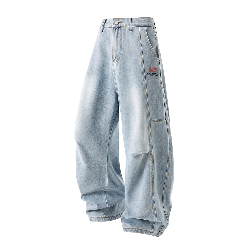 Pal ongaco pal ongaco American retro deconstruction splicing dizayn tuyg'u yuvish do eski bo'sh yuz burma pichoq shimlar harf logo bosma tide moda tasodifiy keng jinsi erkaklar va ayollar bir xil modellar bilan