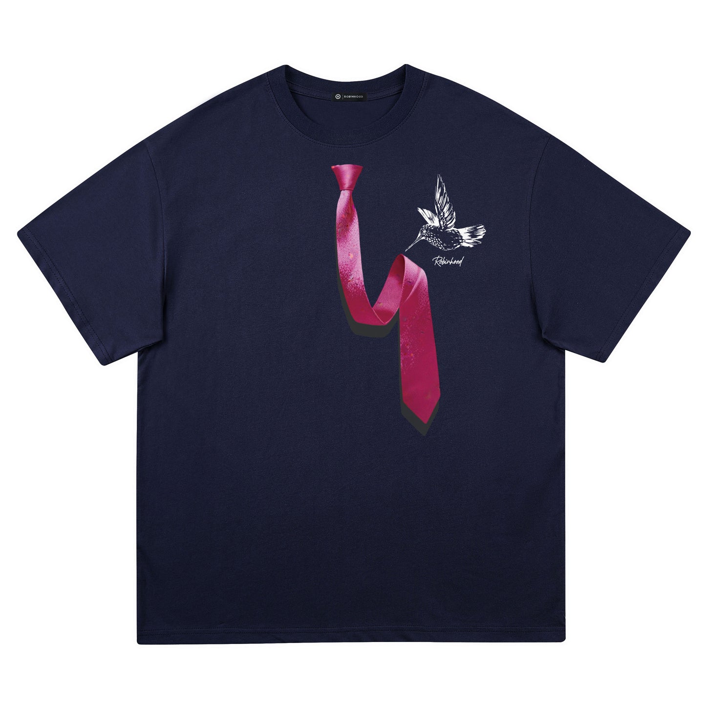 Robin Gud robinhood Amerika retro erkin tasodifiy universal hayvon naqshli tekis rangli kalta yengli futbolka erkaklar va ayollar