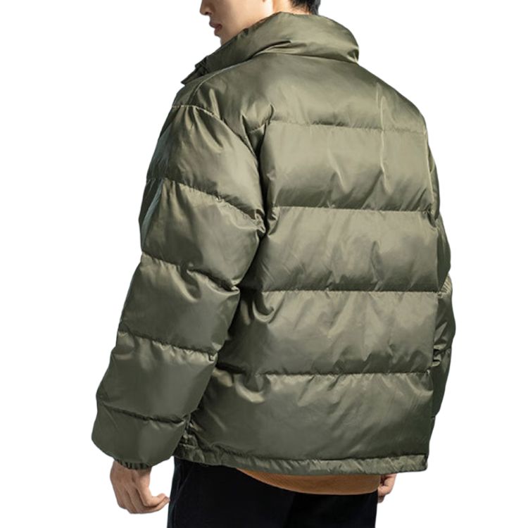 Vans stendli yoqa Yumshoq va qulay bir tekis rangli fermuarli uzun yengli kurtka Erkaklar va ayollar harbiy yashil