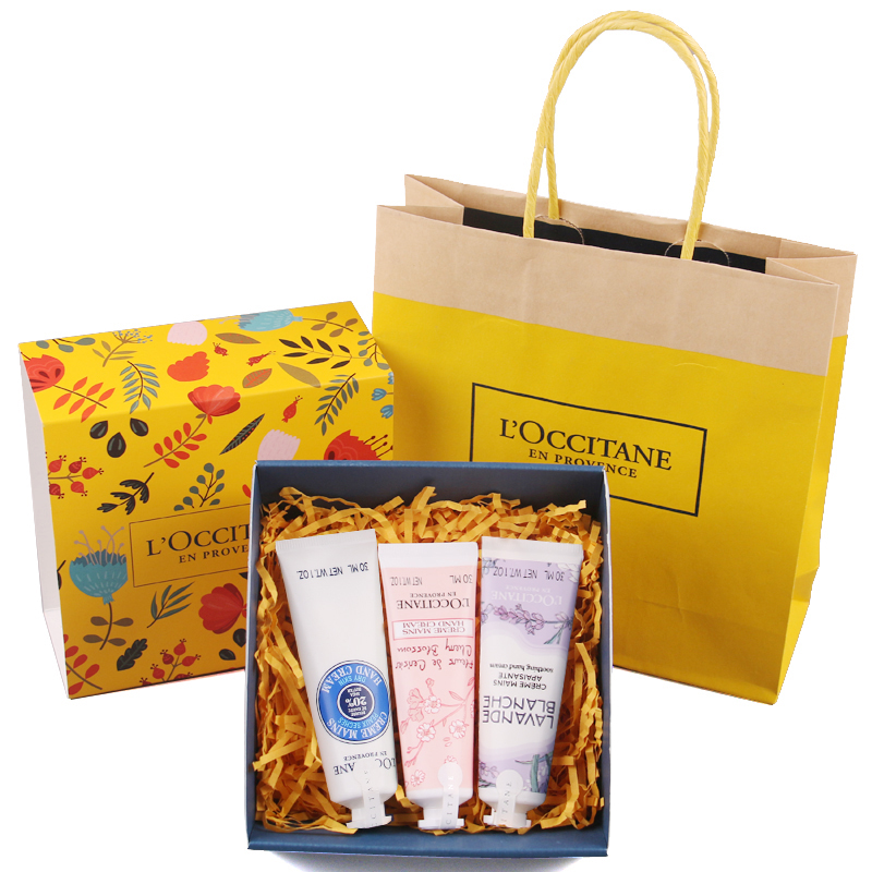 Loccitane подарочный набор кремов для рук с цветочным ароматом 3шт