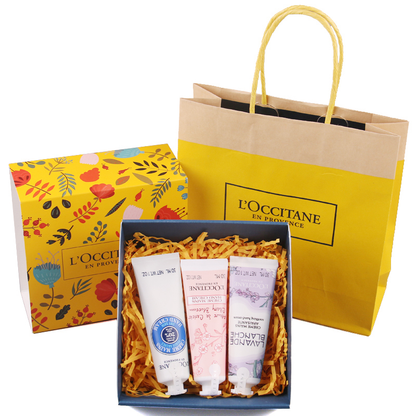 Loccitane подарочный набор кремов для рук с цветочным ароматом 3шт