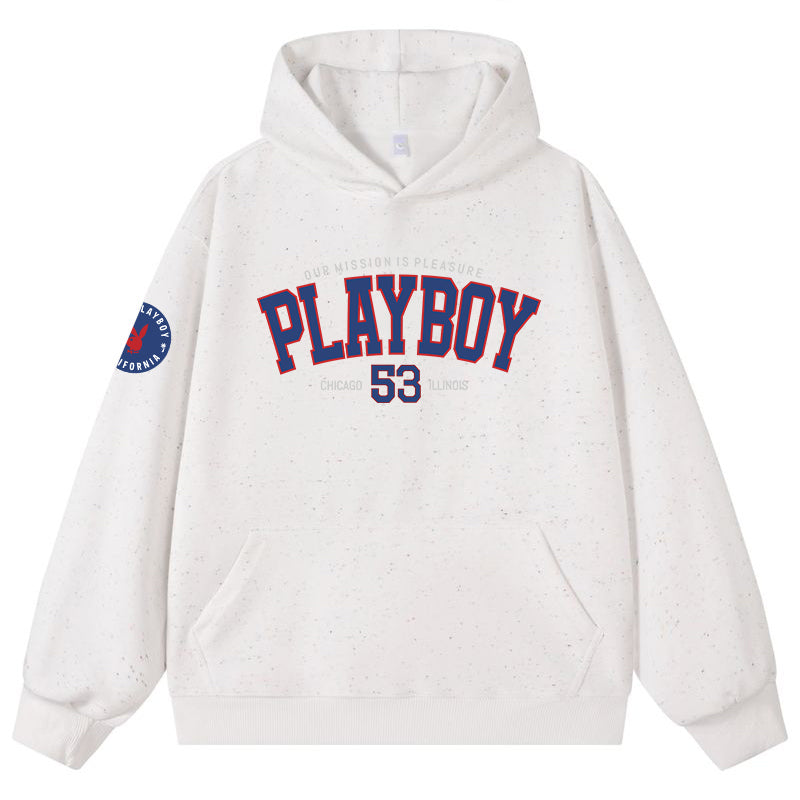 Playboy bosilgan harflar moda bo'sh hoodie erkaklar va ayollar modellari