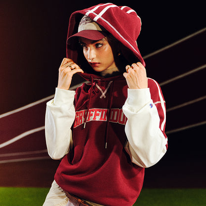 Champion x harry potter гарри поттер совместные модели fw25 пуловер с капюшоном удобный ретро классический простой универсальный мода мягкий толстовка американская версия те же модели мужчины и женщины