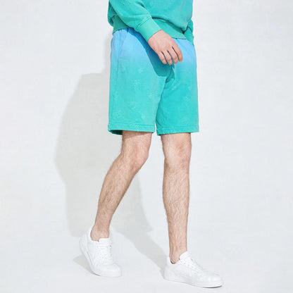 Navigare x yosh italyan kichkina yelkanli qayiqli gradient quyuq jakkard to'liq bosma tanga tekis tasodifiy shortilar erkaklar modellari