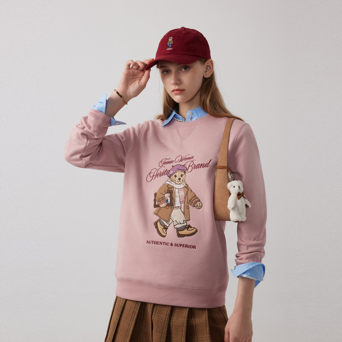 Худи женское Teenie Weenie Bear College Style