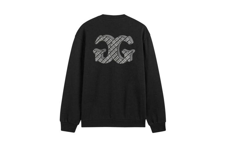 Свитшот Gxg Letter Logo Print Round Neck Long - Boxette Shop