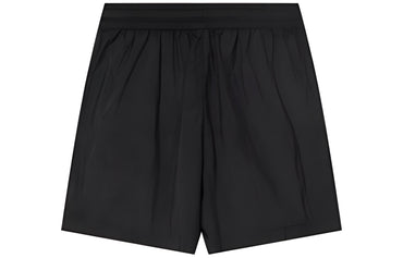 Reebok SS23 Ayollar uchun kundalik shortilar brend logotipi bosma tekis rangli to'qilgan 5/10 qora