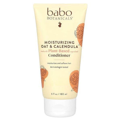 Кондиционер для волос Babo Botanicals, для всех типов волос, овес и календула, 180 мл - Boxette Shop