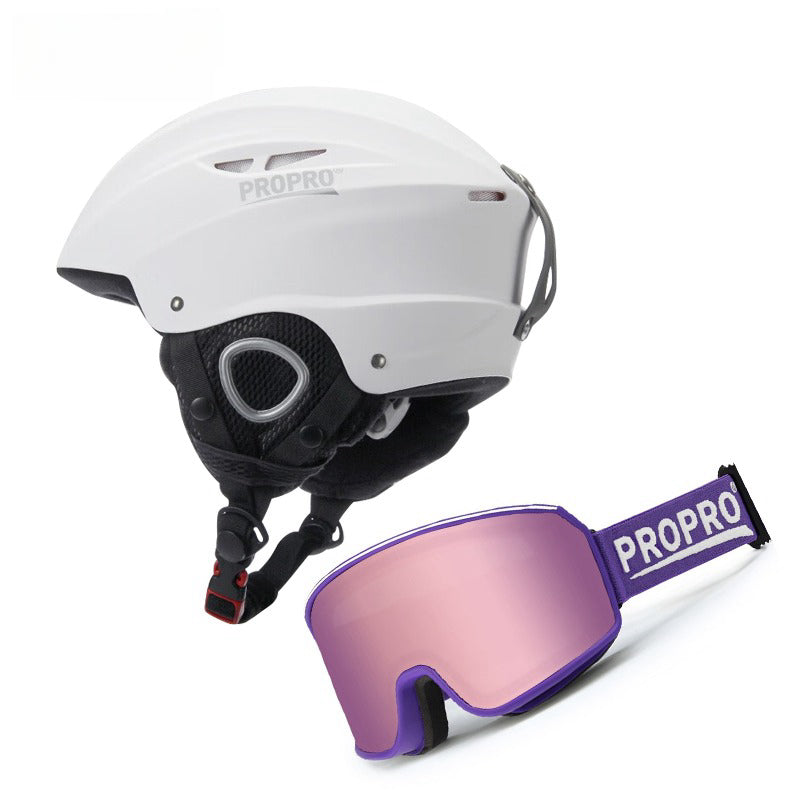 Горнолыжный шлем и очки Propro
