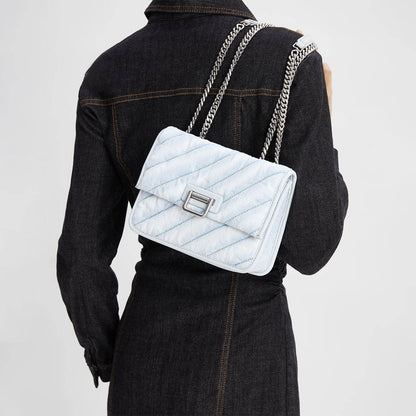 Сумка женская Charles&Keith Tannin Series Twill Flap Chain - Boxette Shop