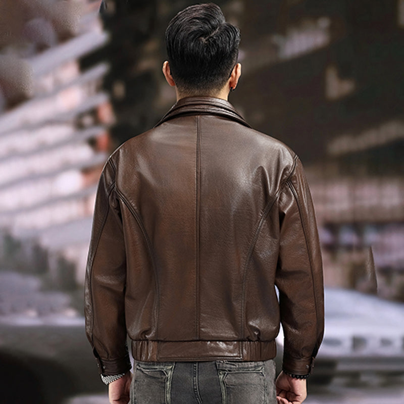 Erkaklar uchun Kaiser Biker moyli mumli kurtka