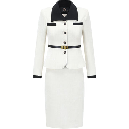 One challon 2025 kuzgi kichik parfyumeriya shamol kostyumi ayollar kuz va qishki mashhur temperamentli qisqa ko'ylagi yarim tanali ikki qismli yubka yubka kostyumi ayollar modellari