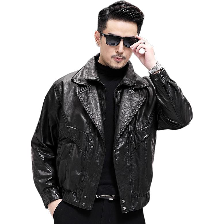 Erkaklar uchun Kaiser Biker moyli mumli kurtka