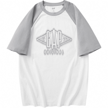 Gap urban casual collection хлопковая футболка с плечевым швом и круглым вырезом с коротким рукавом мужские и женские футболки - Boxette Shop