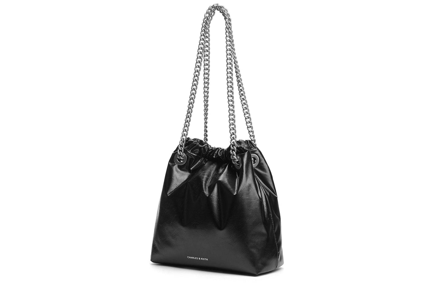 Сумка женская Charles&Keith Ck Drawstring Chain Mother Pu Bucket - Boxette Shop