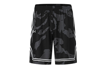 Under armour фитнес бег эластичная талия баскетбол брюки спортивные шорты унисекс черный