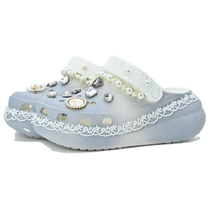 Шлепанцы Crocs Crush Clog Silver Baroque - Boxette Shop