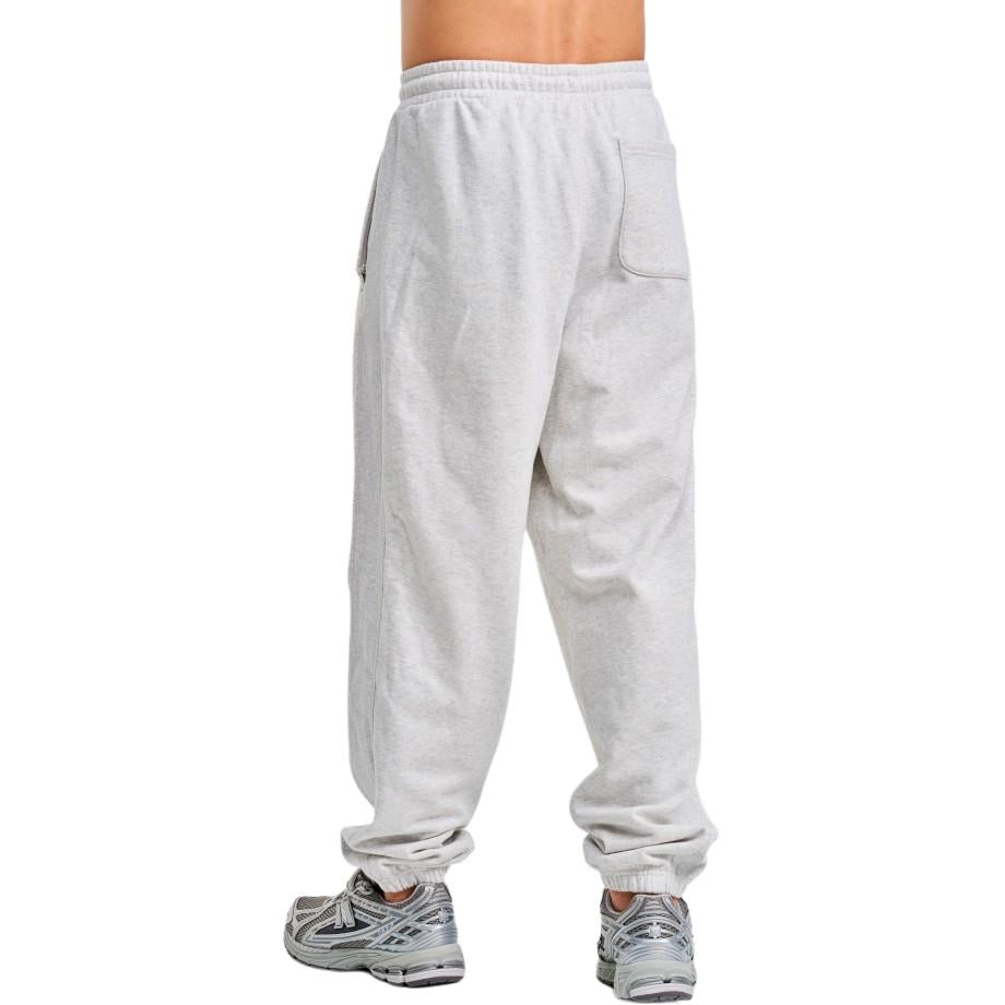 New Balance erkaklar uchun oq rangli tekis trikotaj torli shim