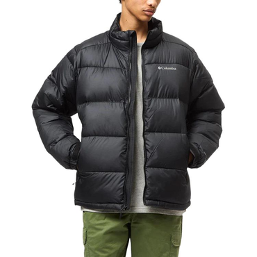 Columbia columbia letter print zip long sleeve jacket men's black