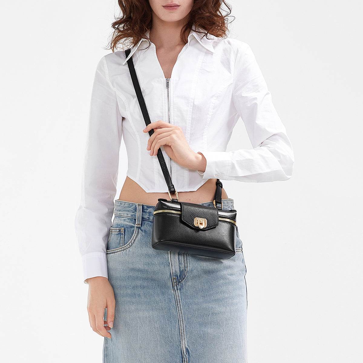 Сумка женская Charles&Keith Ck Handheld Square Box Cosmetic - Boxette Shop