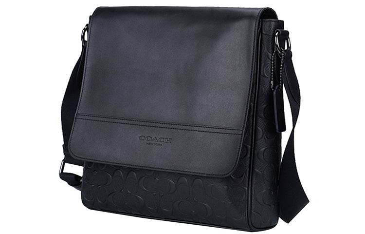 Сумка мужская Coach Houston 27 Embossed Leather Map S - Boxette Shop