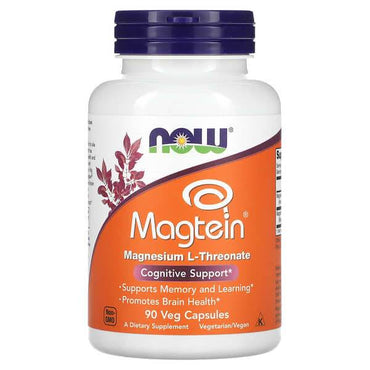 БАД NOW Foods, Magtein, L-треонат магния, 90 капсул - Boxette Shop