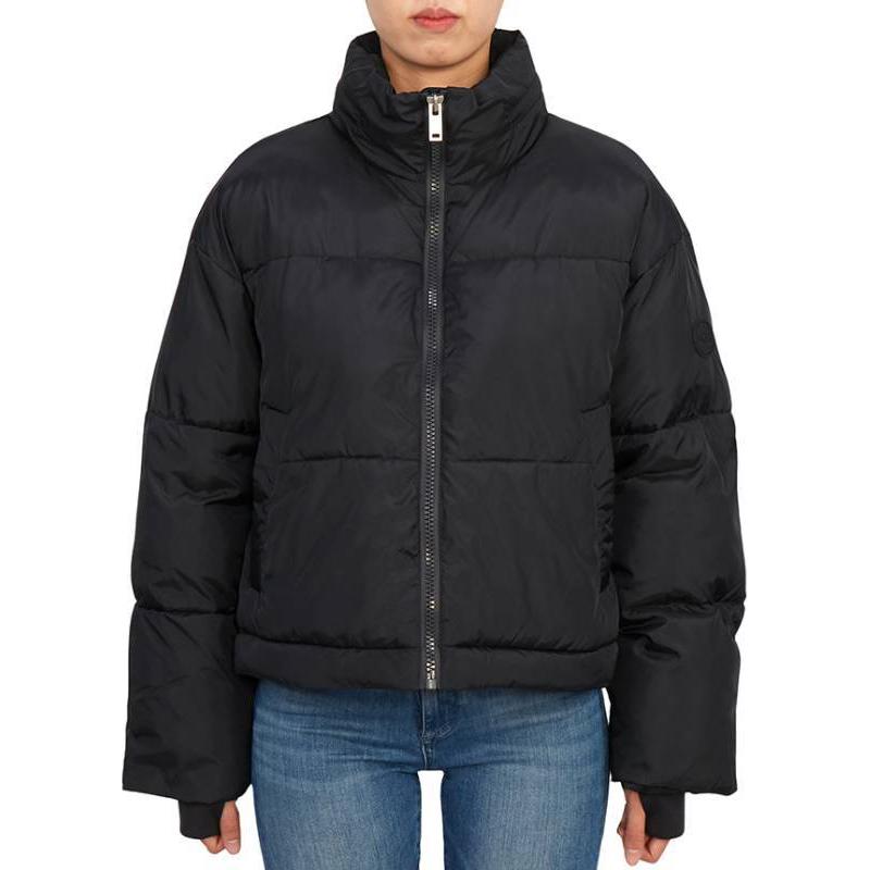 Ugg однотонная куртка на молнии женская черная