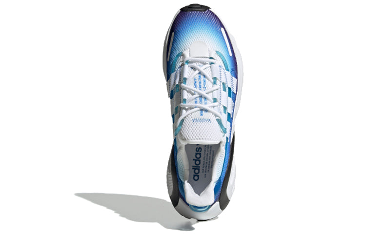 Adidas originals lxcon future модные спортивные противоскользящие легкие низкопробные повседневные мужские и женские синие и белые ботинки