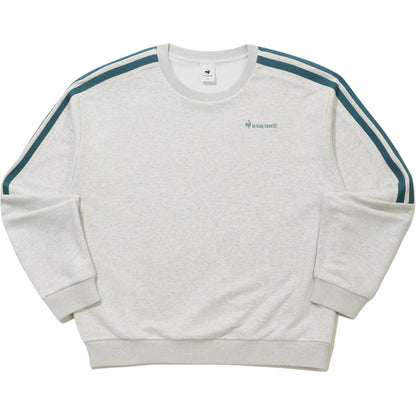 Le Coq Sportif chiziqli logotipli erkaklar uchun sviter