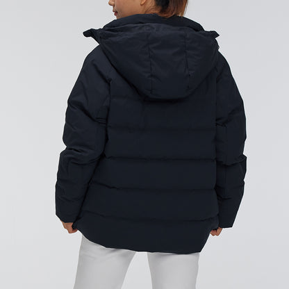 Under armour andromeda logo training hooded jacket down jacket winter co-ed black