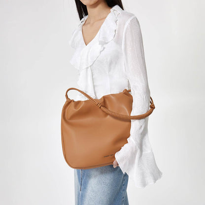 Сумка женская Charles&Keith Soft Drawstring S Russet - Boxette Shop