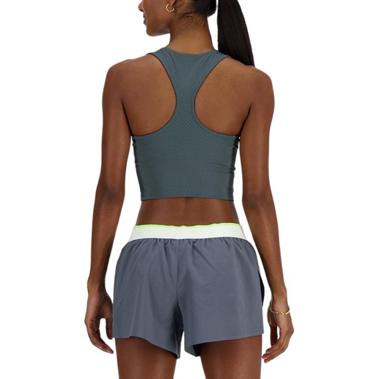 Yangi balansli qattiq fitnes nafas oladigan oddiy atletik ko'ylagi ayollar kulrang