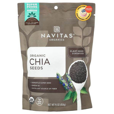 Пищевая добавка Navitas Organics Органические семена чиа - Boxette Shop