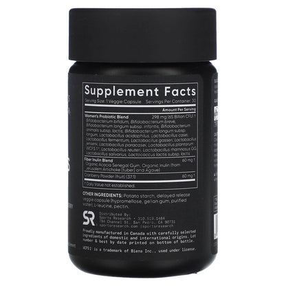 БАД Sports Research, Пробиотики для женщин, клюква, 30 капсул - Boxette Shop