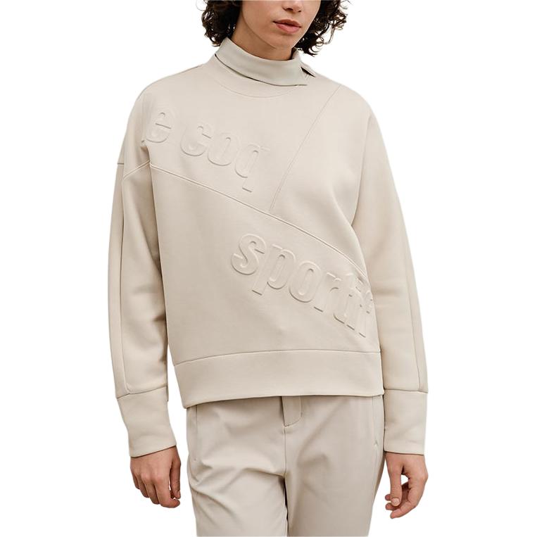 Le coq le coq sportif gold label seriyali brend logotipi naqsh dizayni qulay issiq kiyim dumaloq bo'yinli sport pullover sviteri ayollar modellari