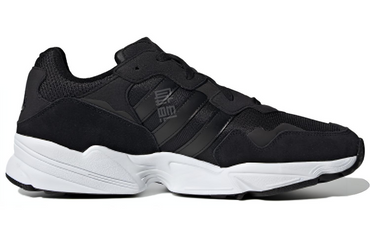 Adidas originals yung-96 ткань синтетическая кожа двухслойная воловья кожа спортивная амортизация противоскользящая низкая вершина жизнь досуг обувь мужские и женские модели черный и белый