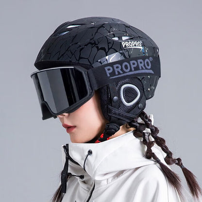 Горнолыжный шлем и очки Propro