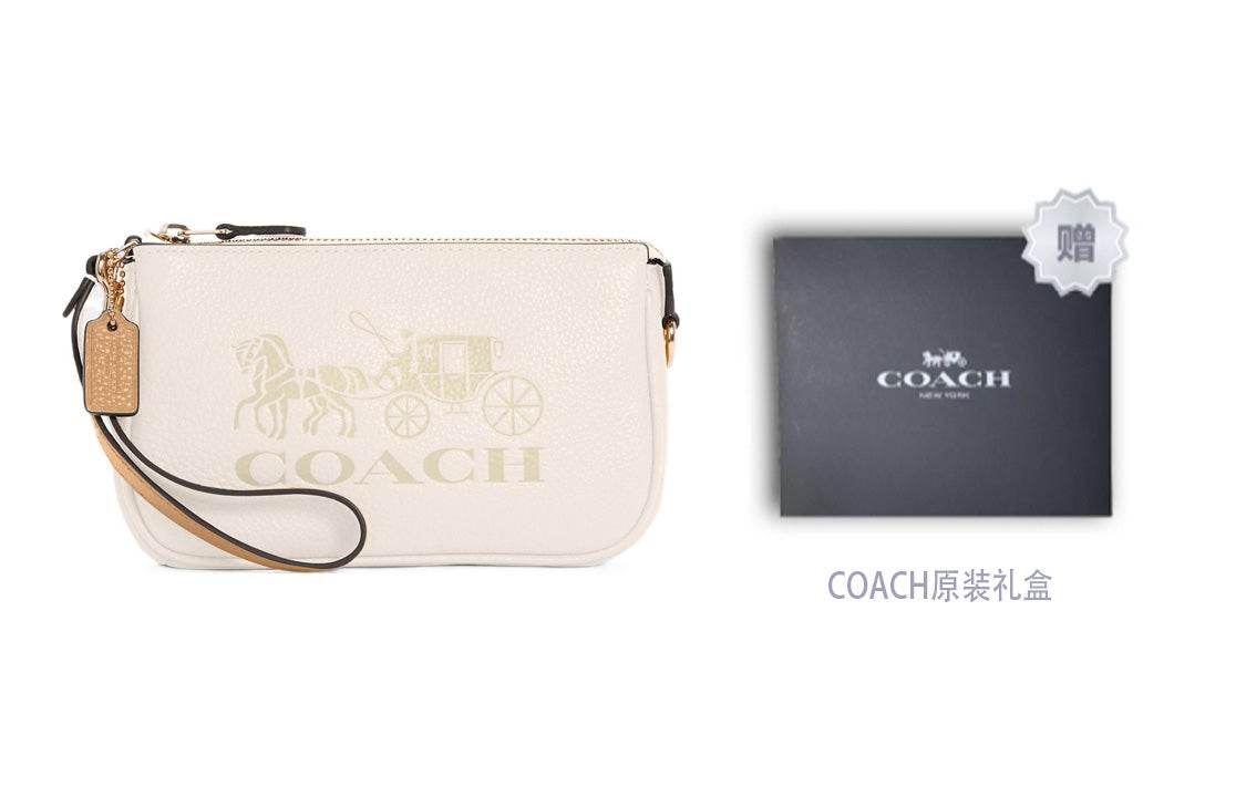 Сумка женская Coach Nolita 19 Classic Carriage Print Shoulderless - Boxette Shop