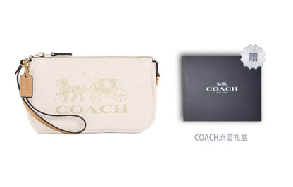 Сумка женская Coach Nolita 19 Classic Carriage Print Shoulderless - Boxette Shop