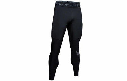 Under armour x monolith johnson совместный бренд project rock skinny брюки для фитнеса мужские черные