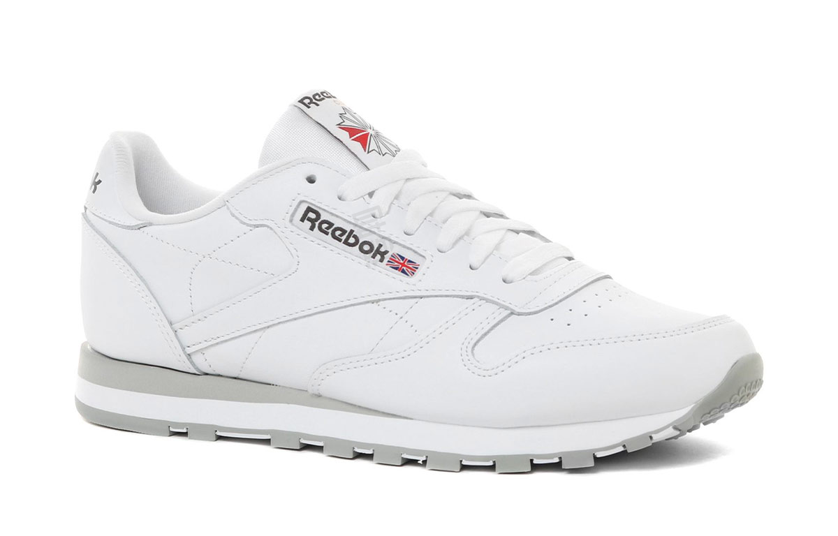 Reebok klassik teri retro tasodifiy krossovkalari past ustki krossovkalar oq