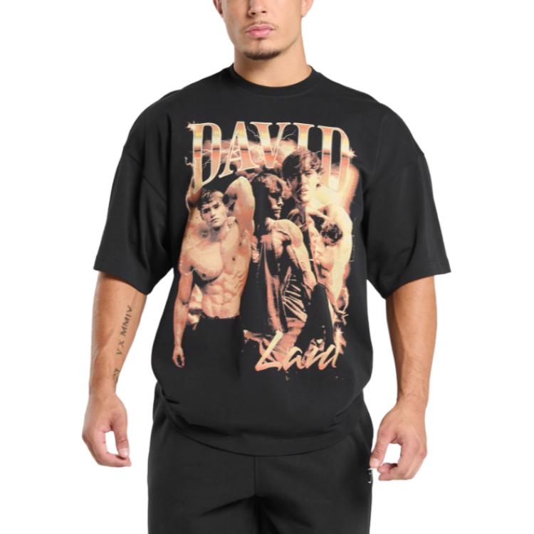 Gymshark David Bootleg erkaklar futbolkasi