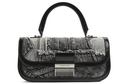 Сумка женская Charles&Keith Tannin Collection Patchwork Rectangular Flap - Boxette Shop