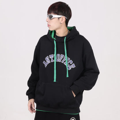 Anti-ofis shaharcha yangi yoshlar tasodifiy sayohat oddiy qulay sport kostyumi shamol trendi ko'p qirrali kozok yupqa tekis jinsi o'g'il ikki qismli kostyum kiyimi kuz va qishki erkaklar modellari