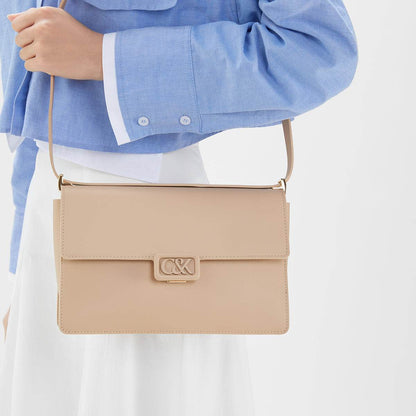 Сумка женская Charles&Keith Commuter Envelope Square Cowhide S - Boxette Shop