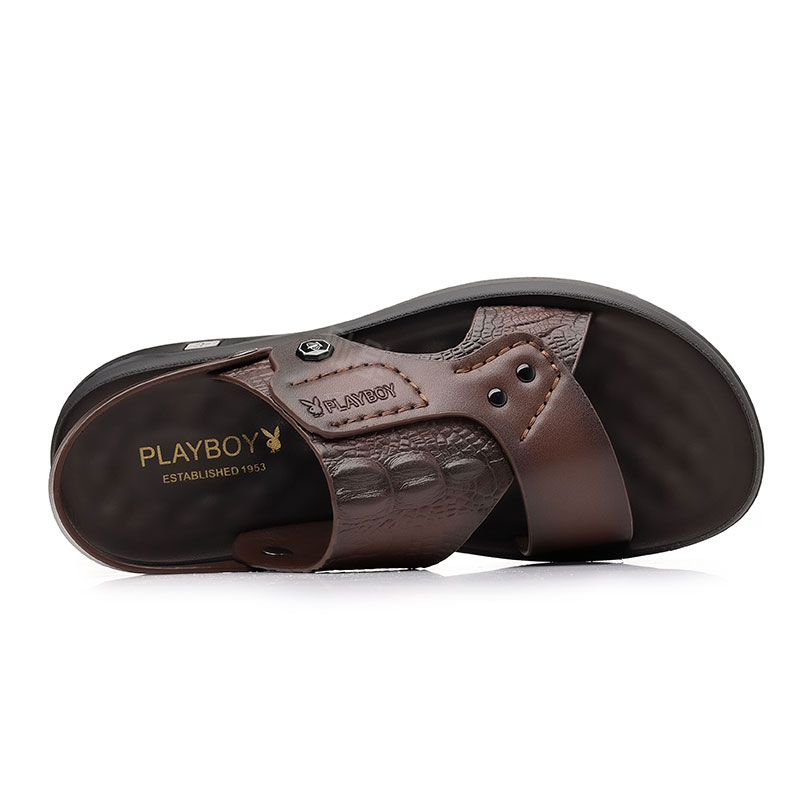 Playboy kundalik charm erkaklar sandallari