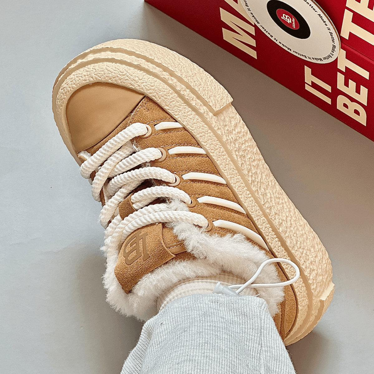 Кеды женские Lilbetter Baking Series Winter Plush - Boxette Shop